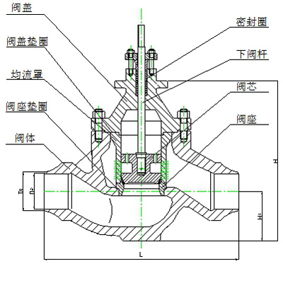 电动闸阀结构图