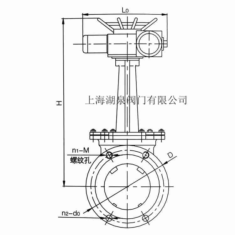 dn65电动刀型闸阀