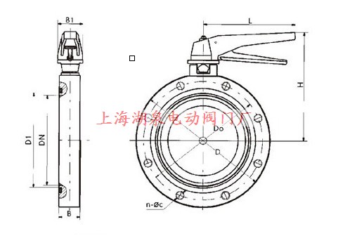 GI型手动高真空蝶阀结构图片